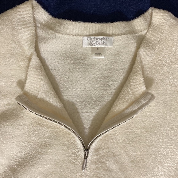 Christopher & Banks zip up sweater size S - Picture 3 of 9
